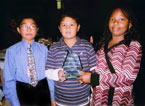 LSCDN Awards Night: Marc, Mike and Tamika won the Jeux de Montreal 2008 Best Borough Team Trophy