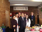 Sensei Mori and company at a bake sale to raise funds for disaster relief in Japan